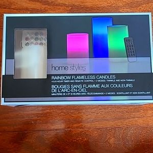 Homestyles rainbow flameless candles